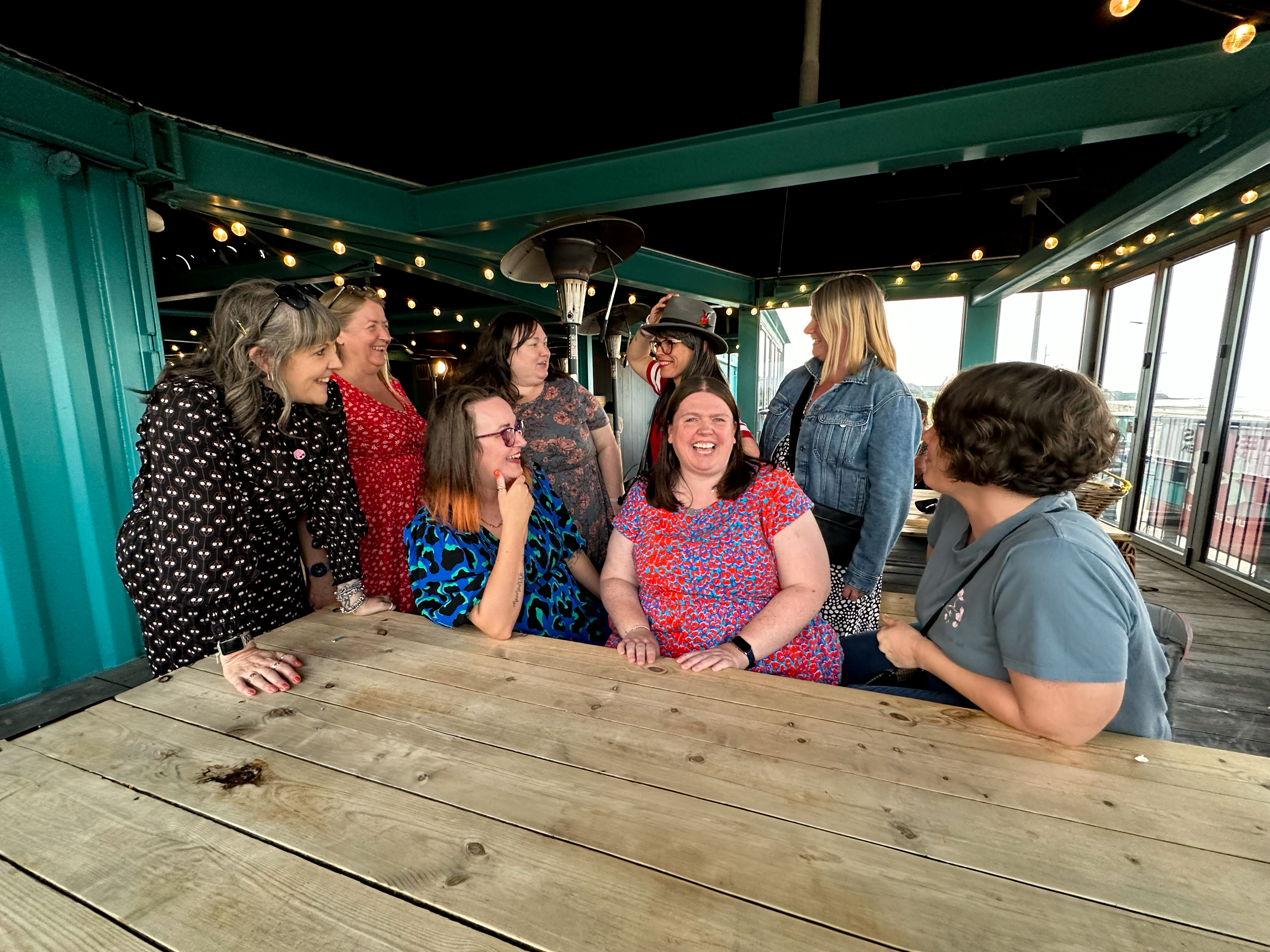 Women gathered at a Confidence Café