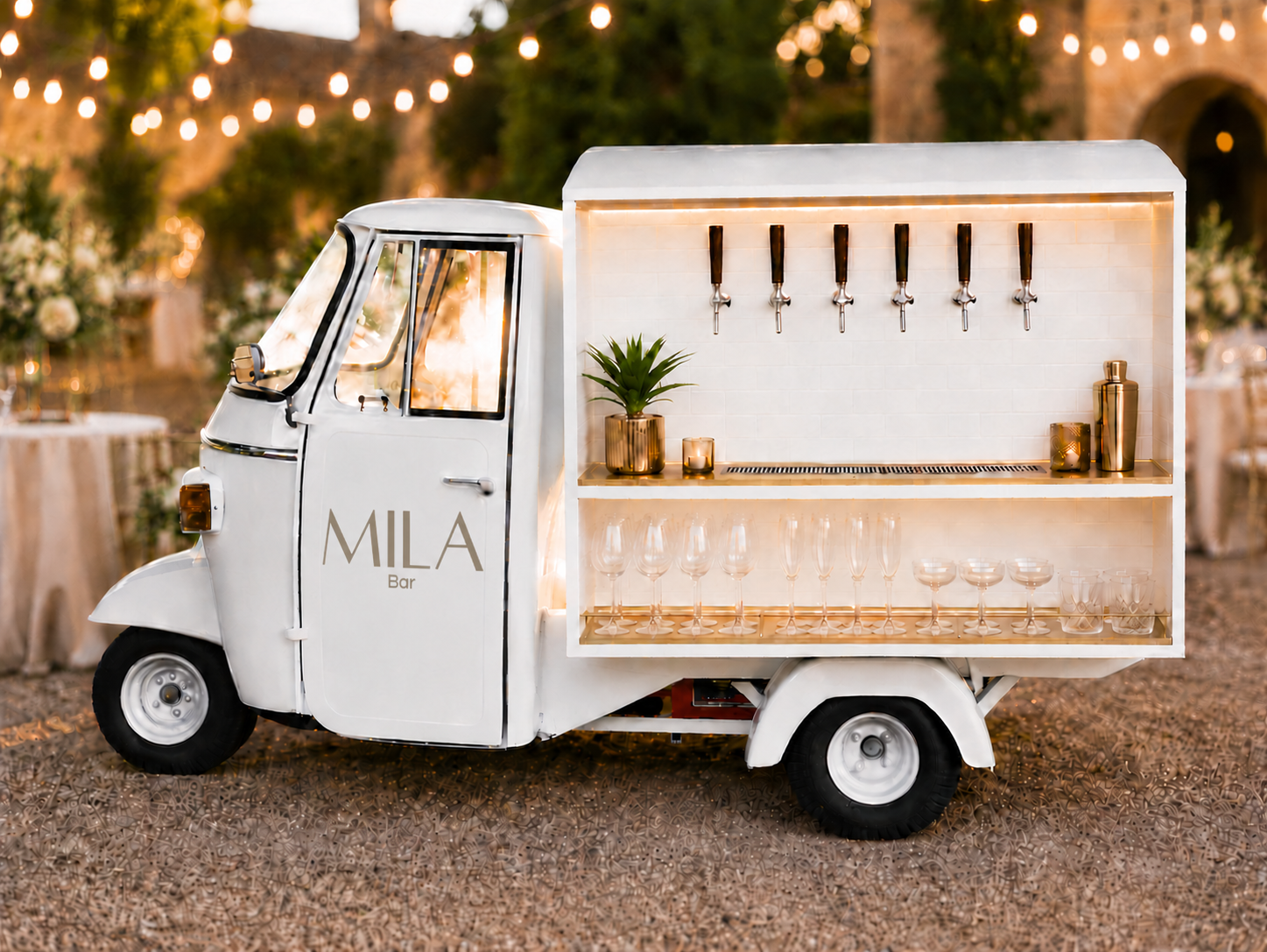 Preview of Mila Bar's upcoming six-tap electric cart