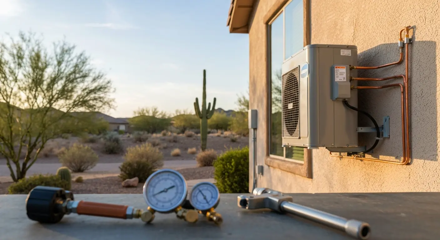 Ductless mini split installation