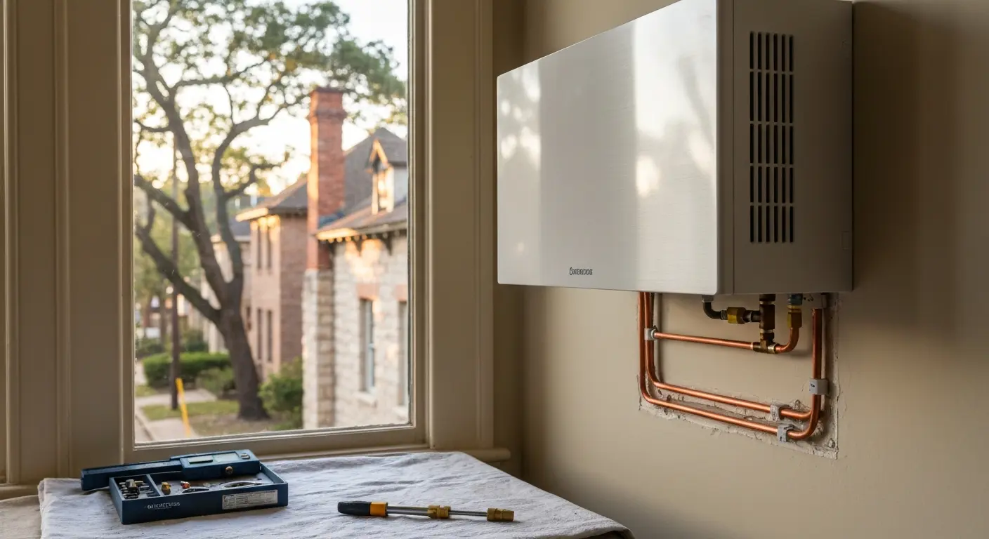 Mini split ductless system installation