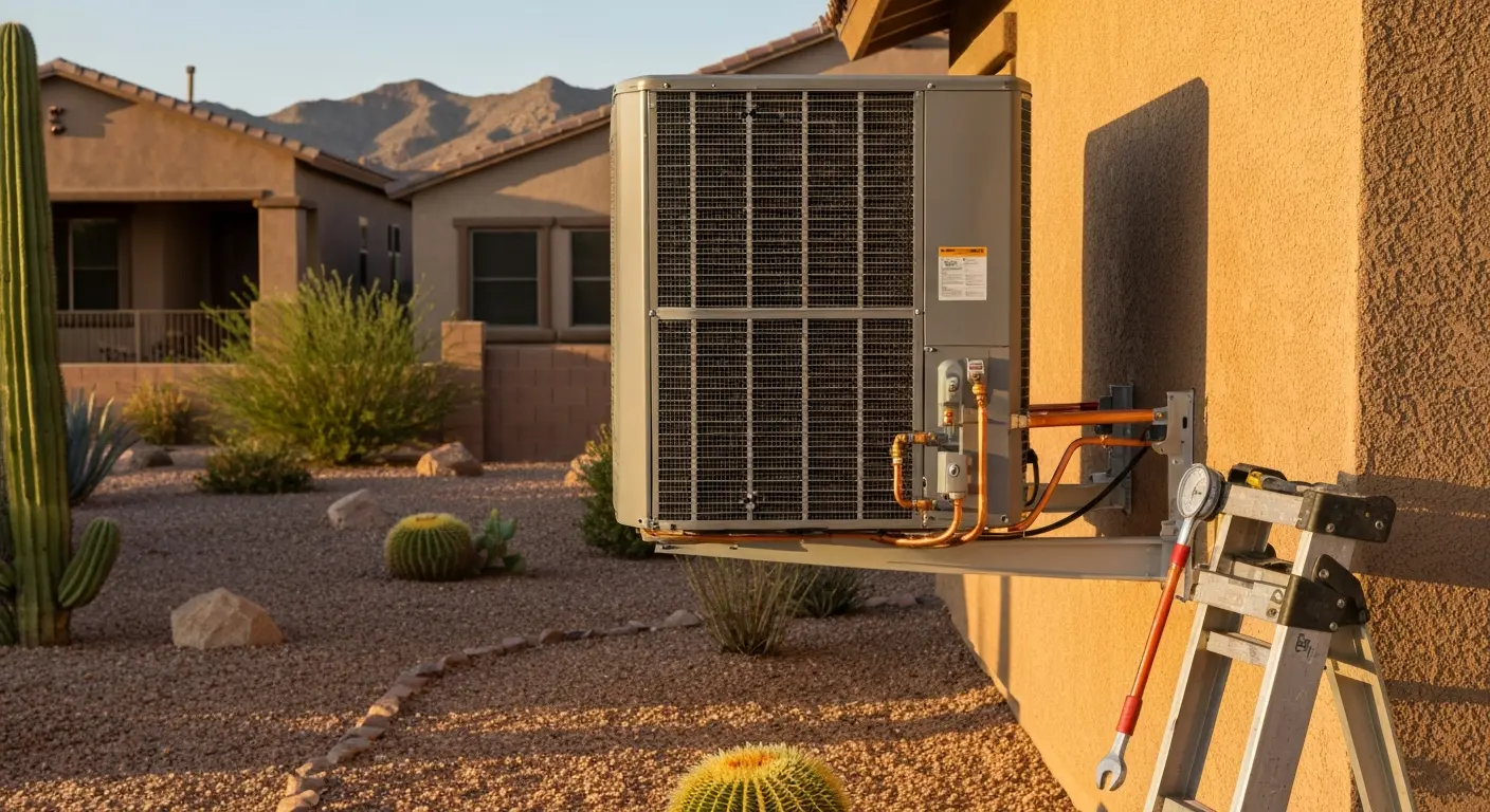 AC unit installation in Scottsdale home