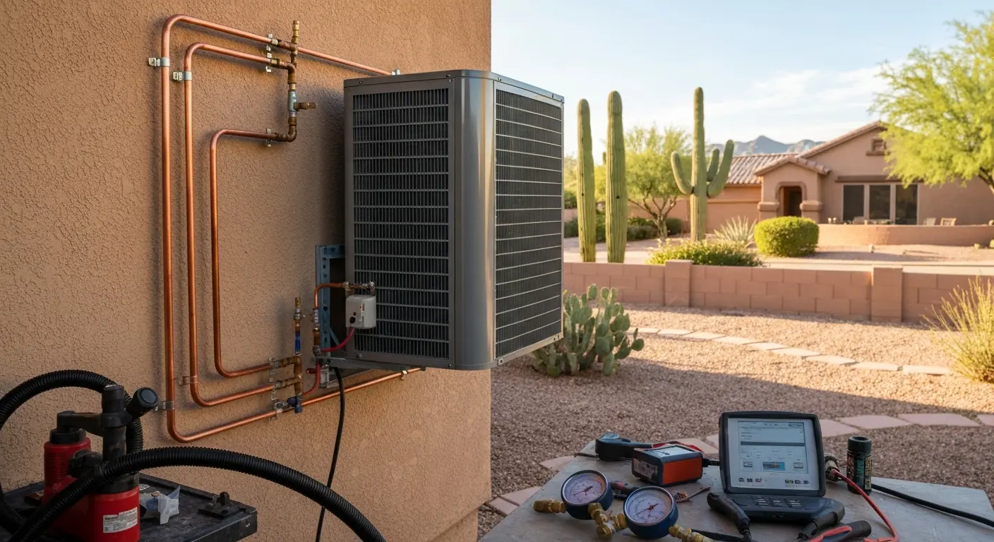 AC installation in Peoria home