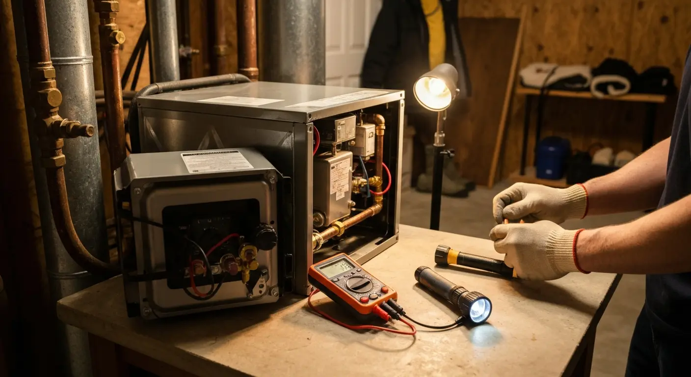 Heating system maintenance check