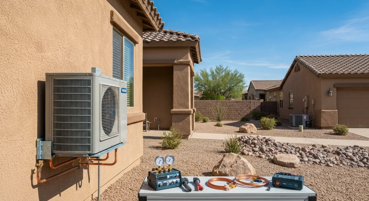 Heat pump system installation