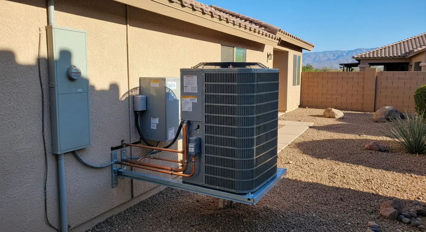 New AC unit installation in North Phoenix