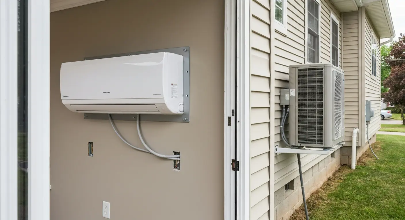 Mini split system installation