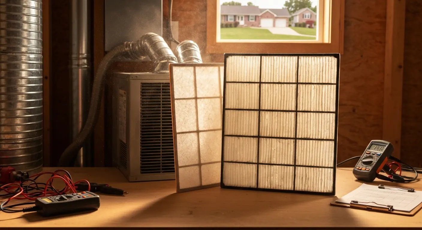 Air quality filter replacement and duct cleaning