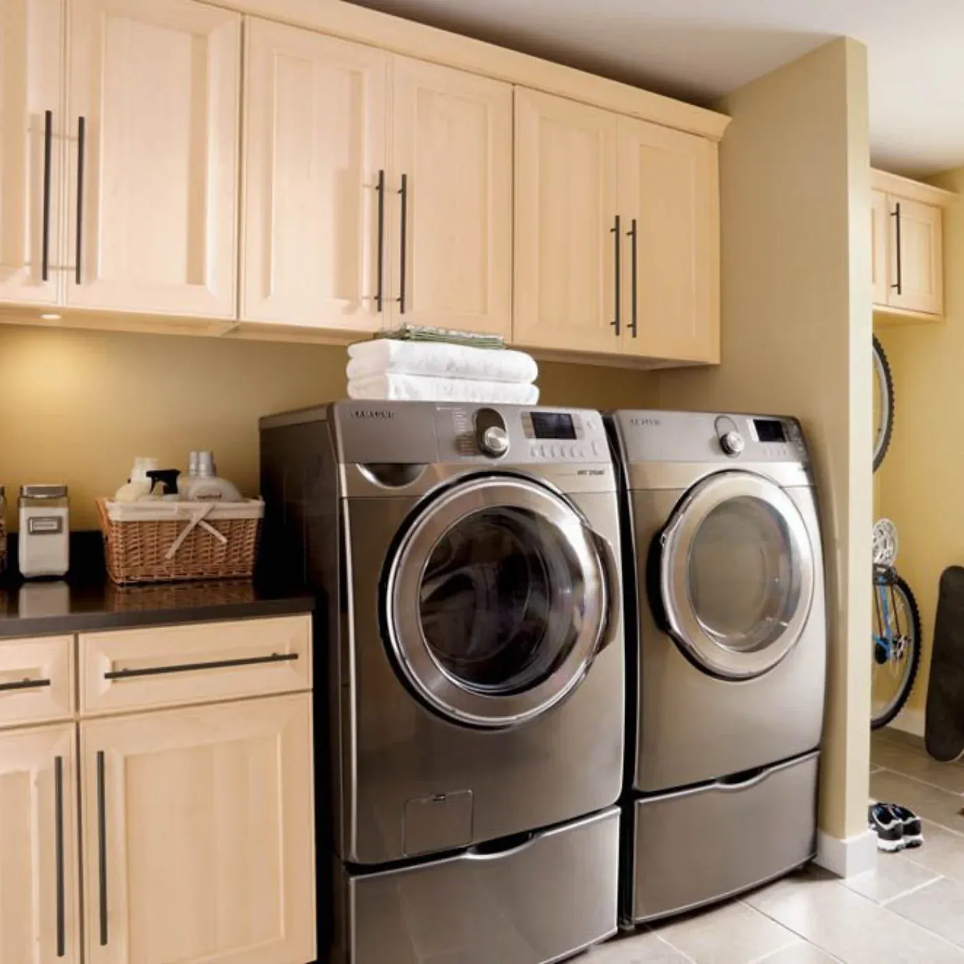 Laundry Room cabinets designed near Wichita, KS