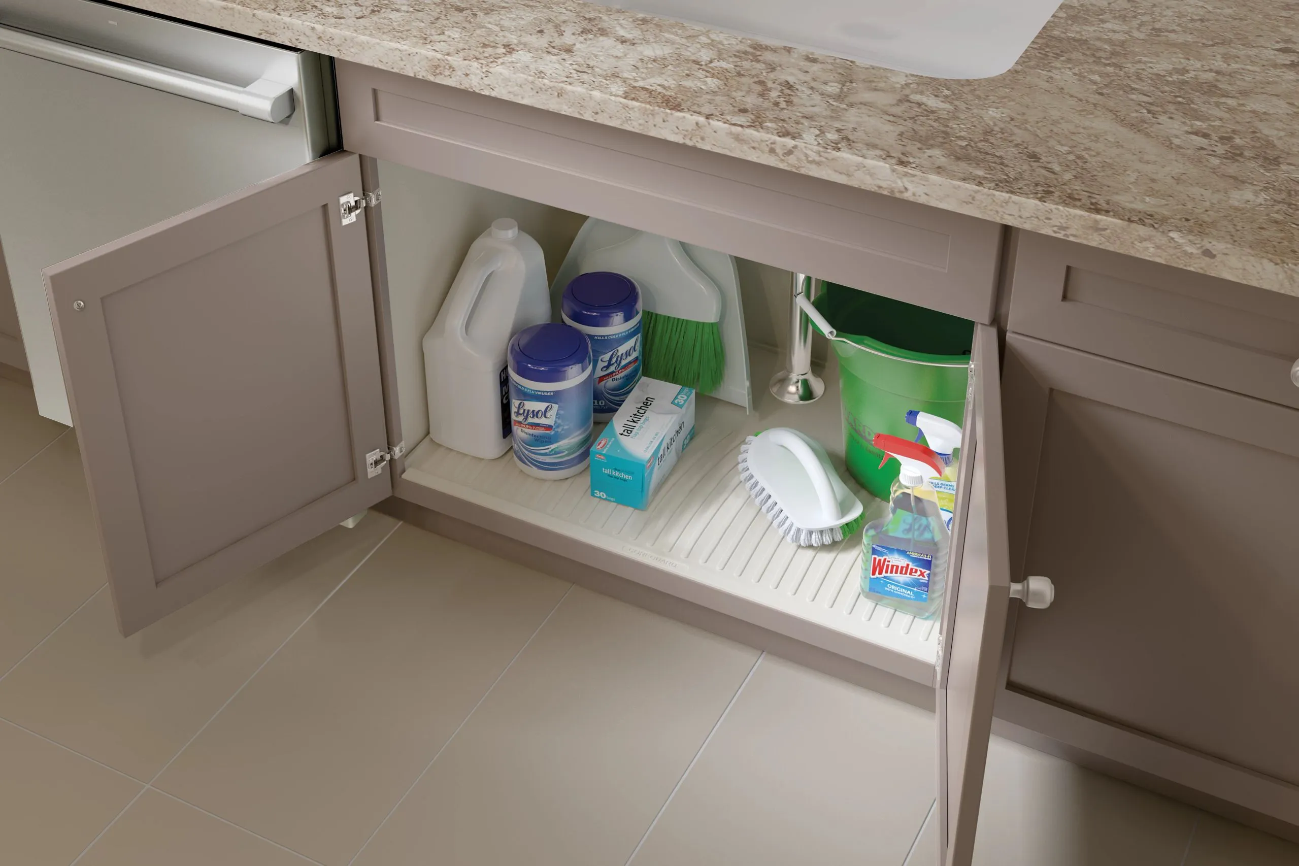 Quality Signature Cabinetry kitchen storage drawer and organizers