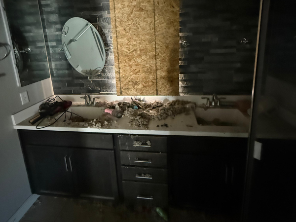 bathroom damage cleanup and repair restoration Phoenix AZ