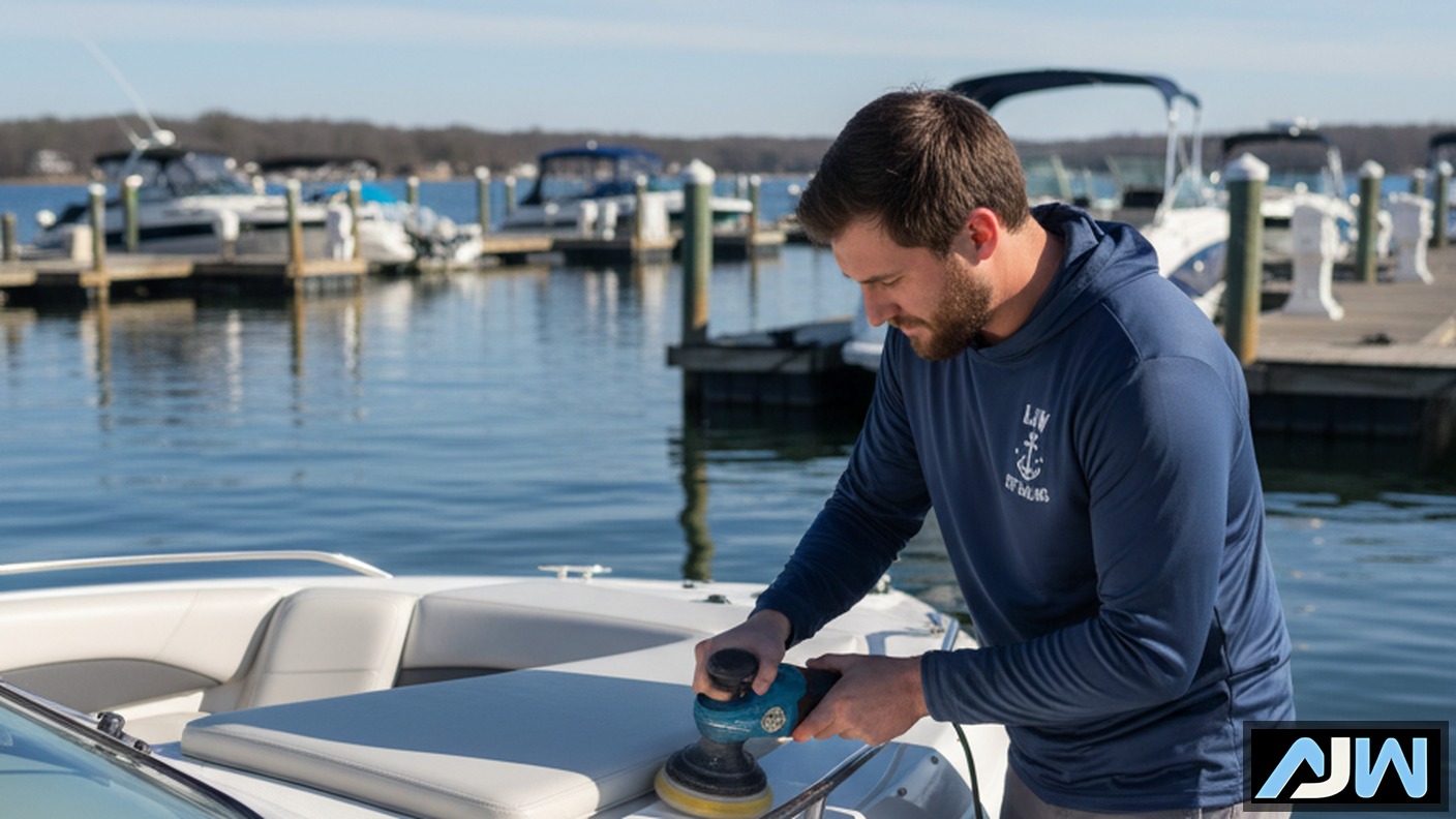 boat detailing terrell nc dock-to-dock service Lake Norman NC AJW Detailing