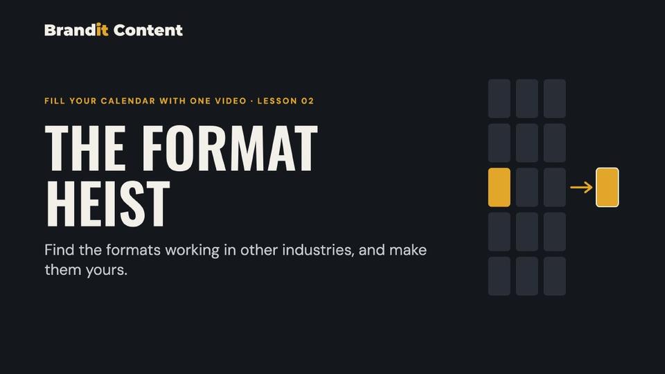 Lesson 2: The Format Heist