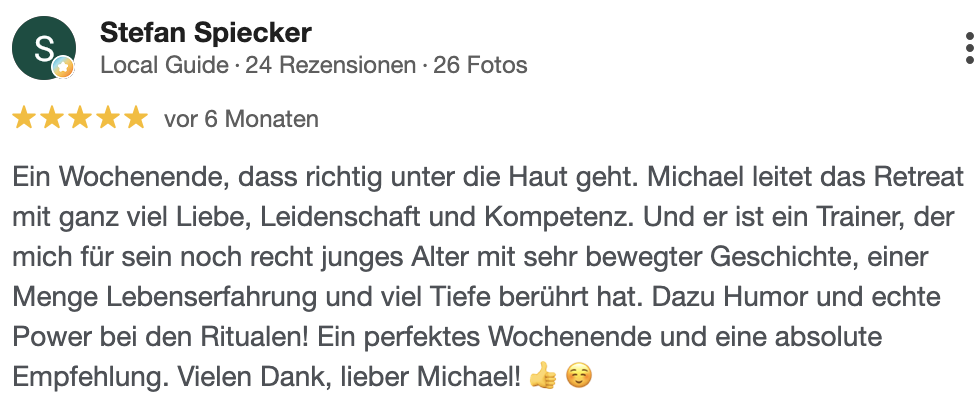 Google-Bewertung von Stefan