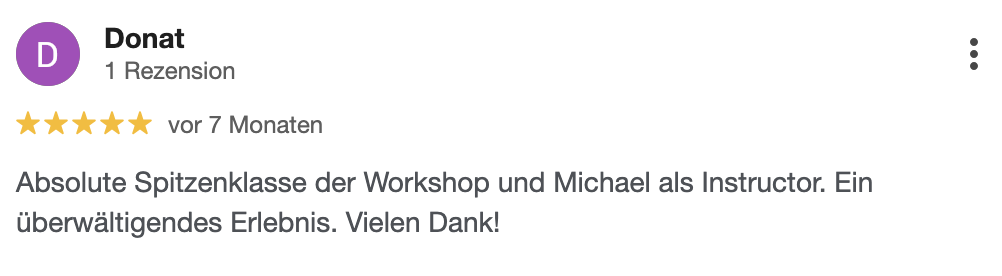 Weiterer Erfahrungsbericht über Michael Nuss