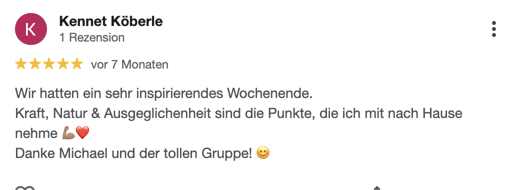 Google-Bewertung von Kennet