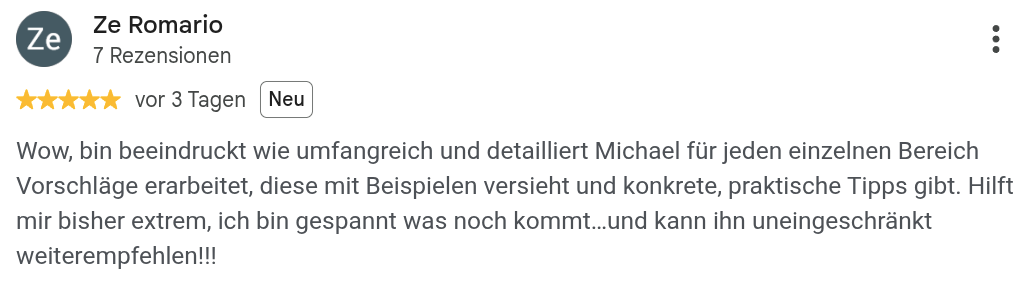 Google Bewertung