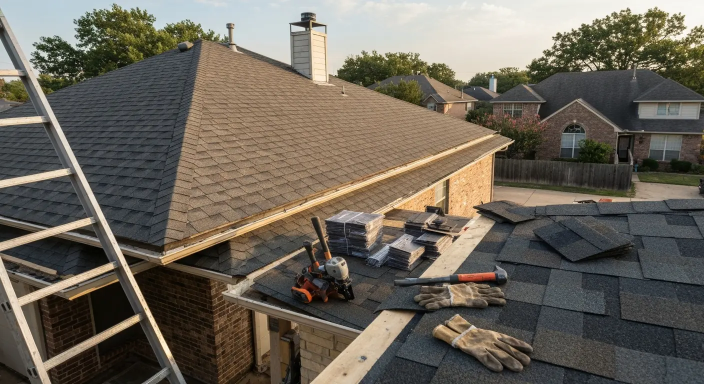 Roof installation project