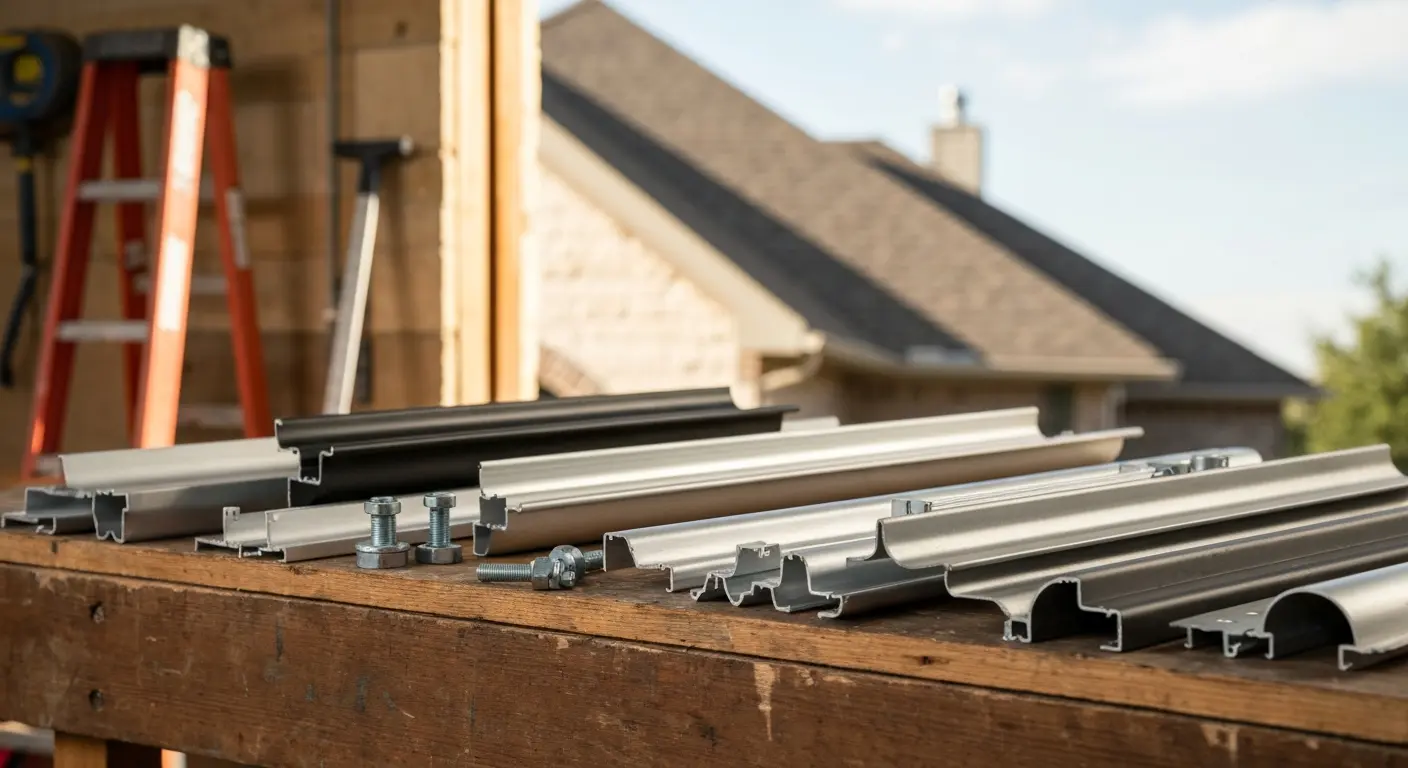 Gutter material samples