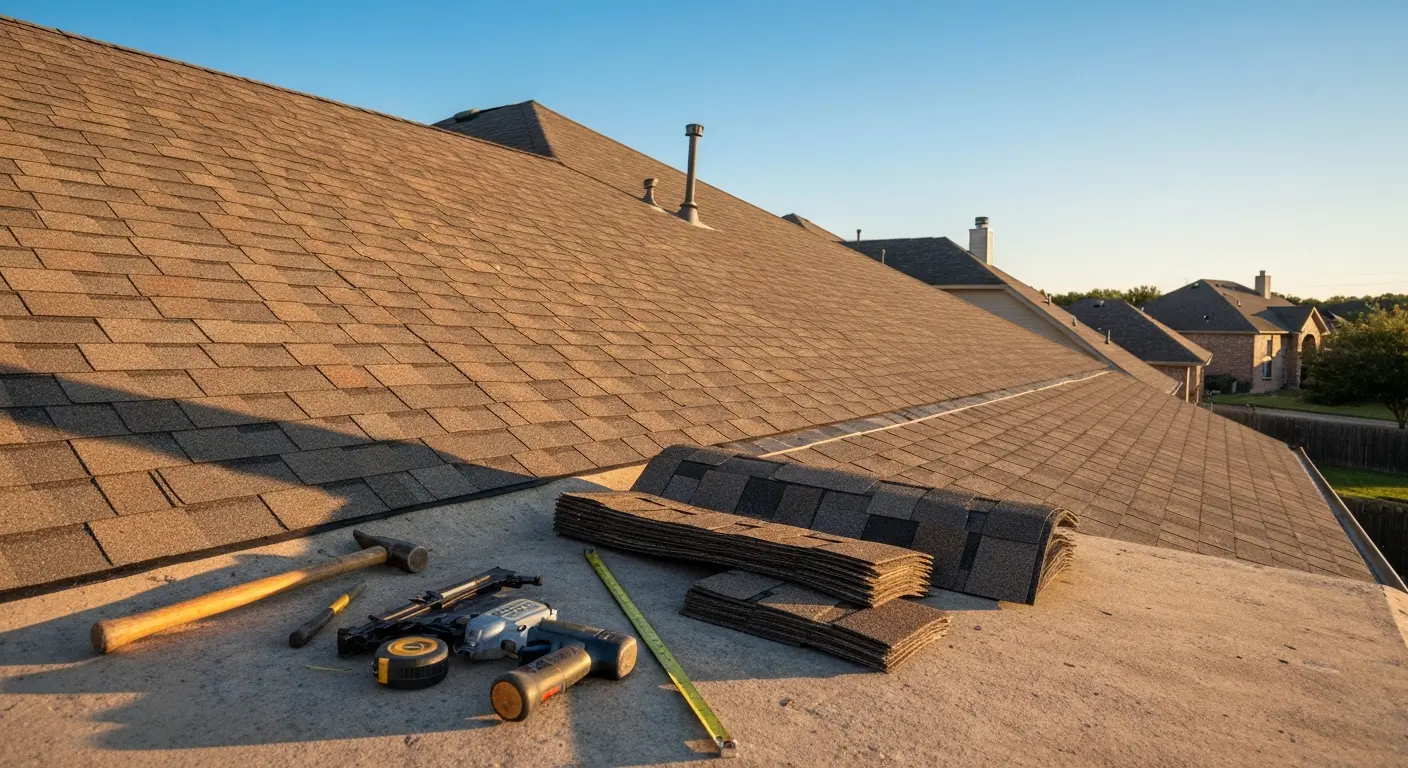 Roof repair work