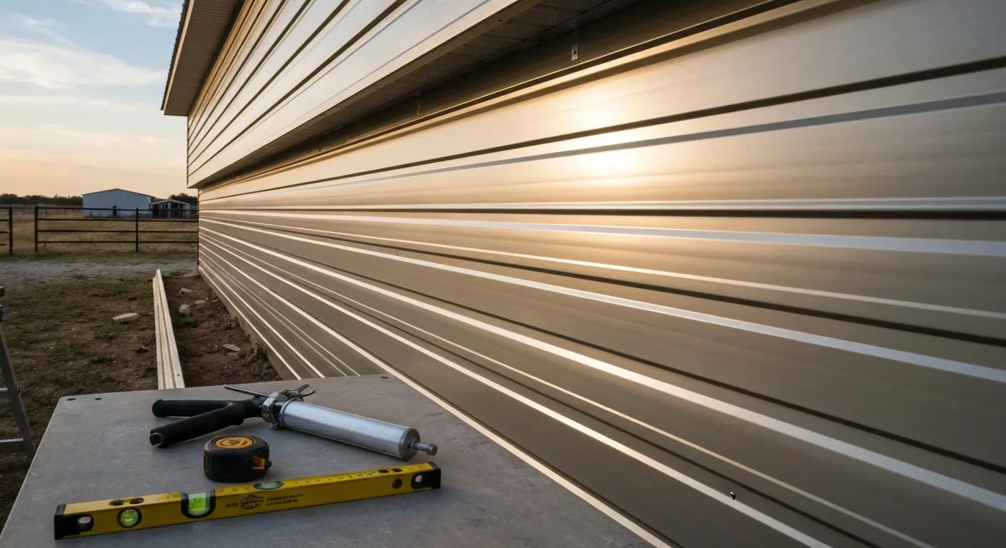 Steel siding project