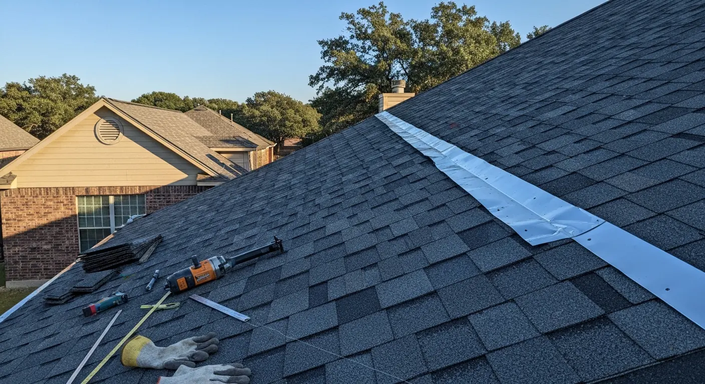 Storm damage roof repair in Willow Park