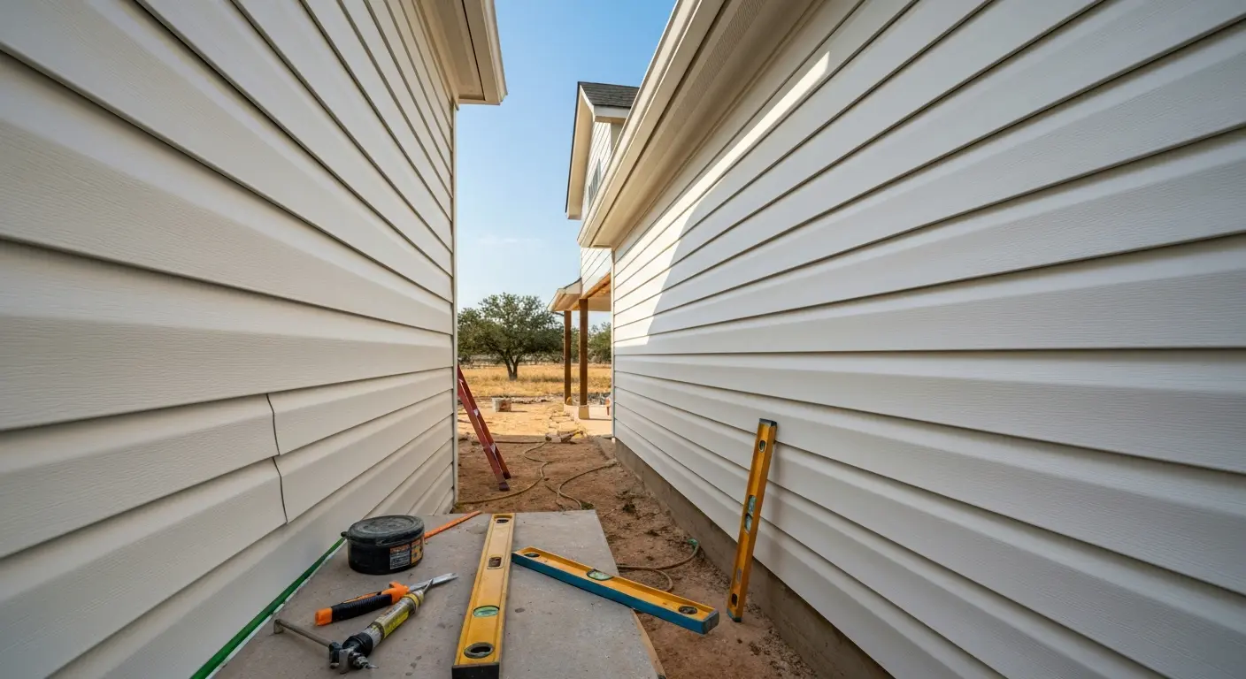 Siding replacement work