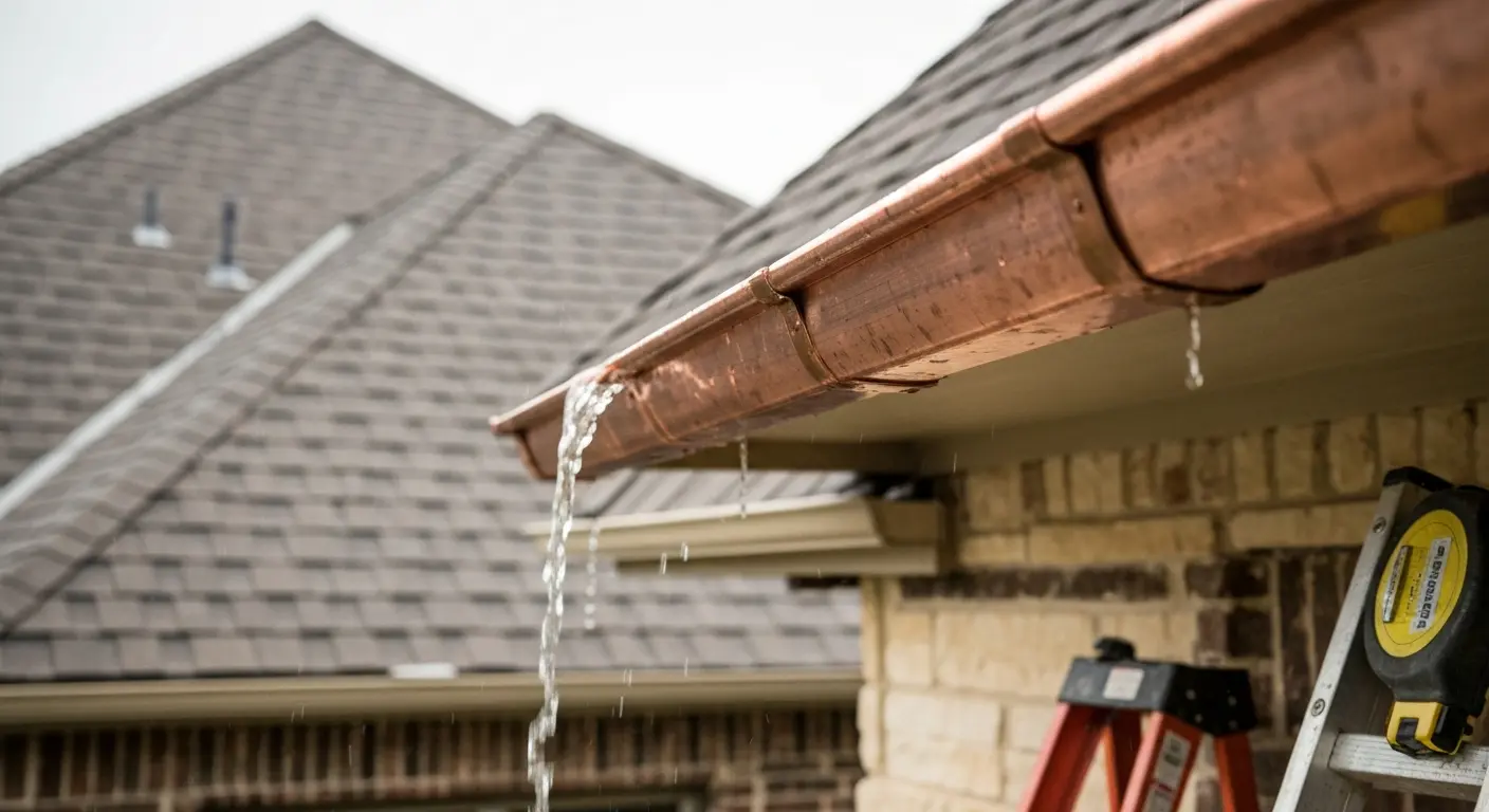 Gutter repair work