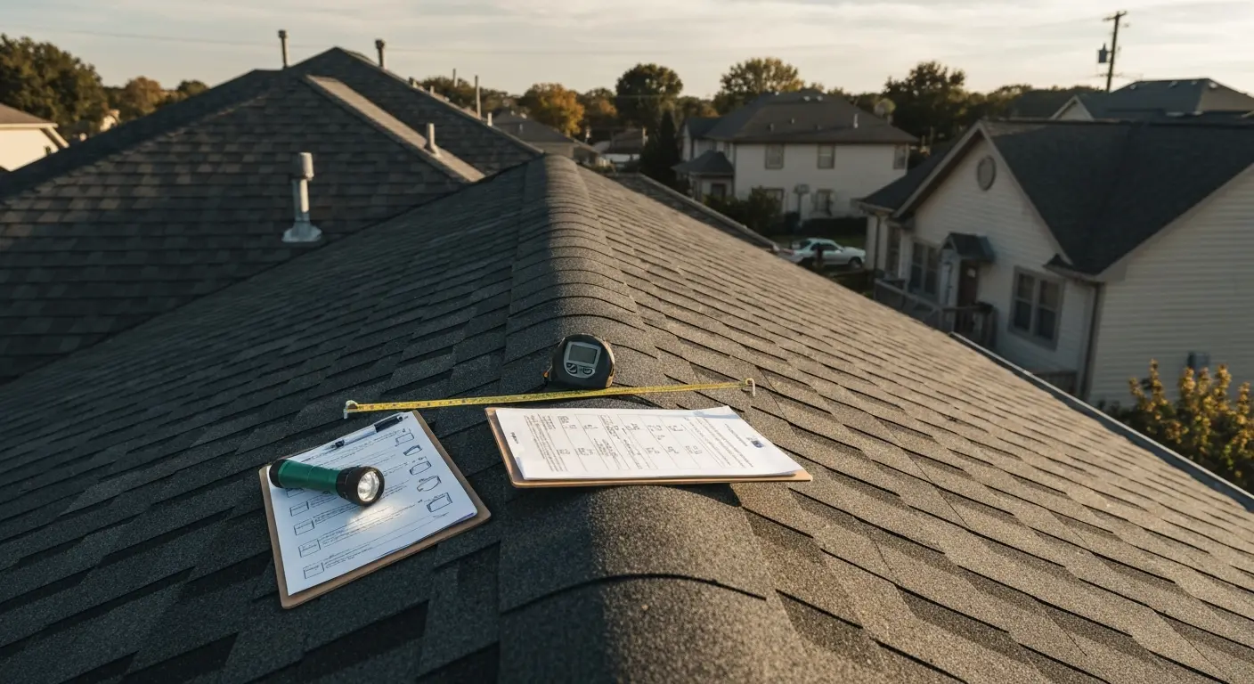 Professional roof inspection