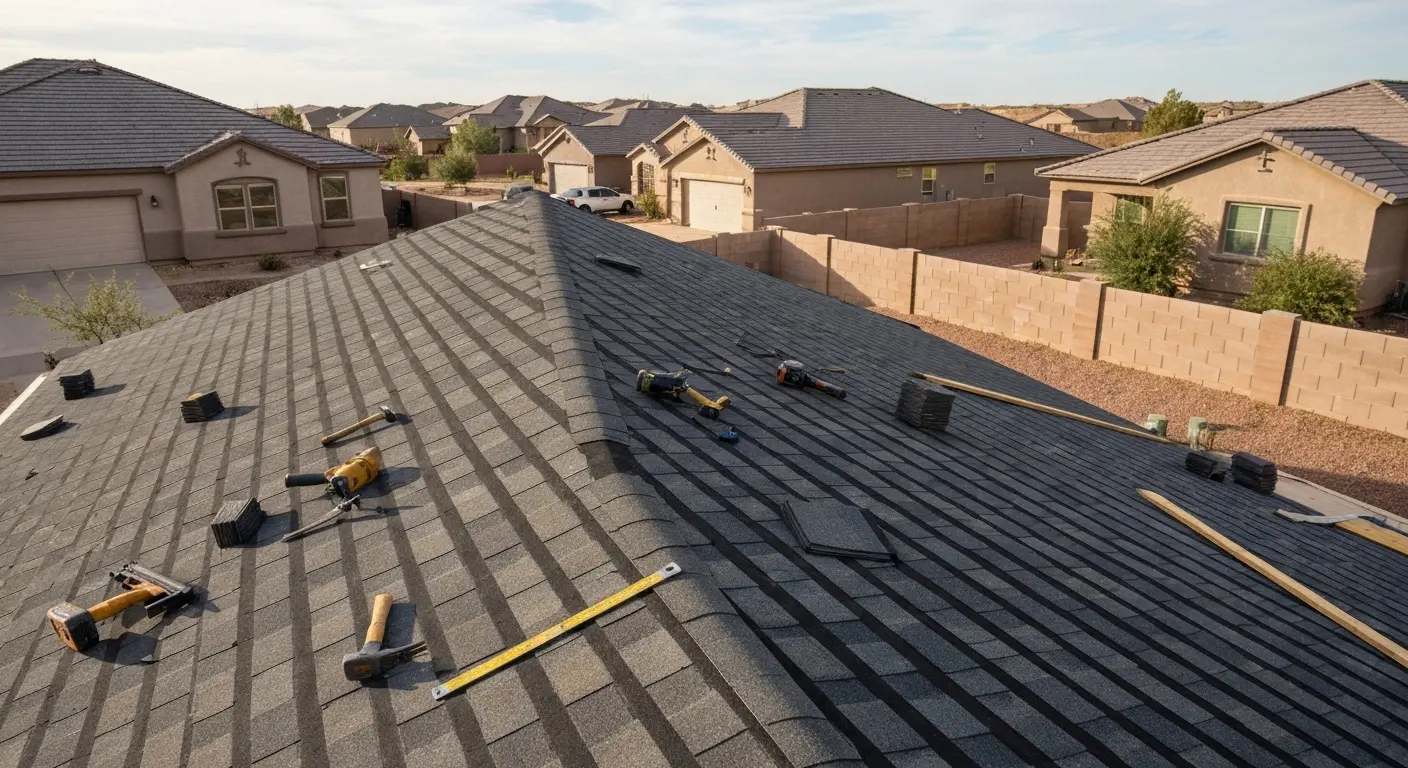 Roof replacement installation