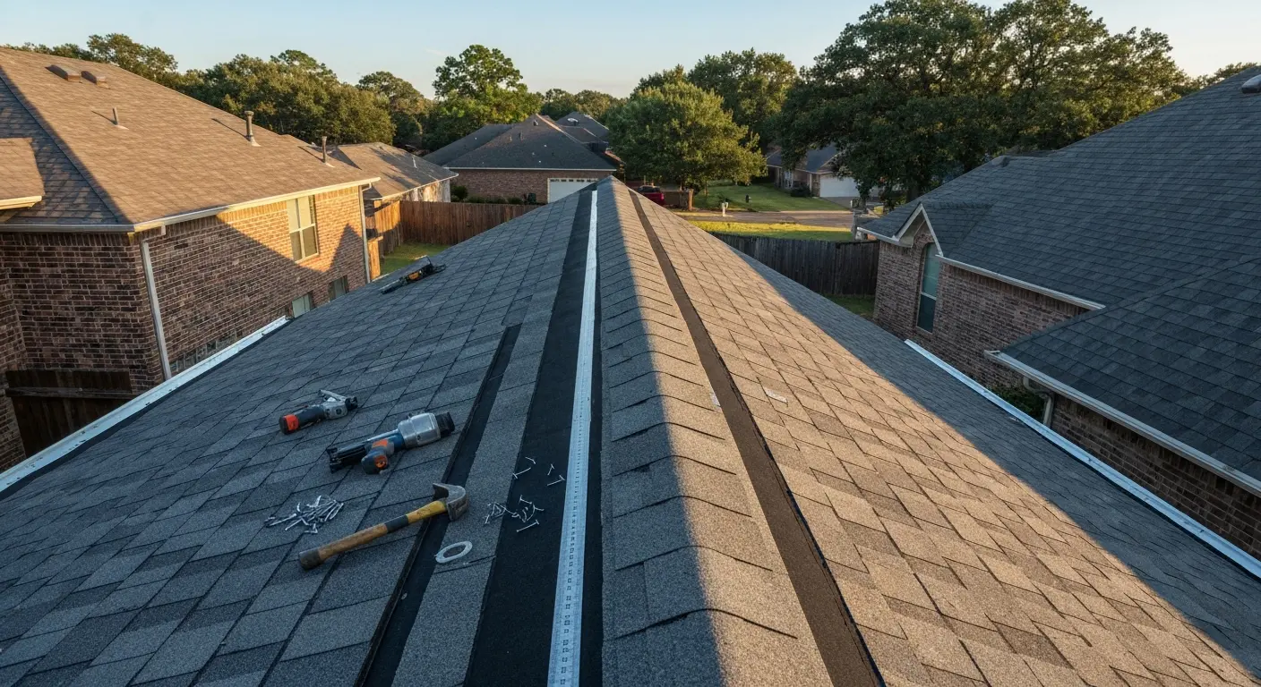 Roof installation project