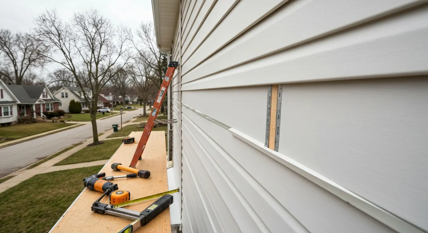 Siding repair work