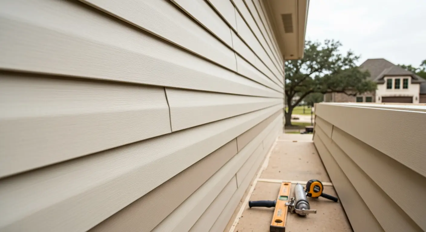 Siding installation work