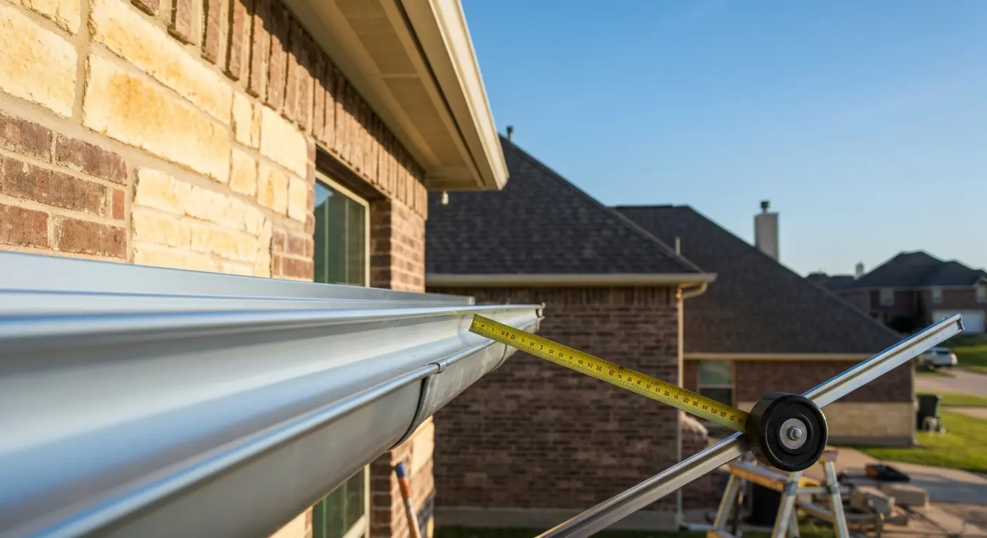 Seamless gutter installation