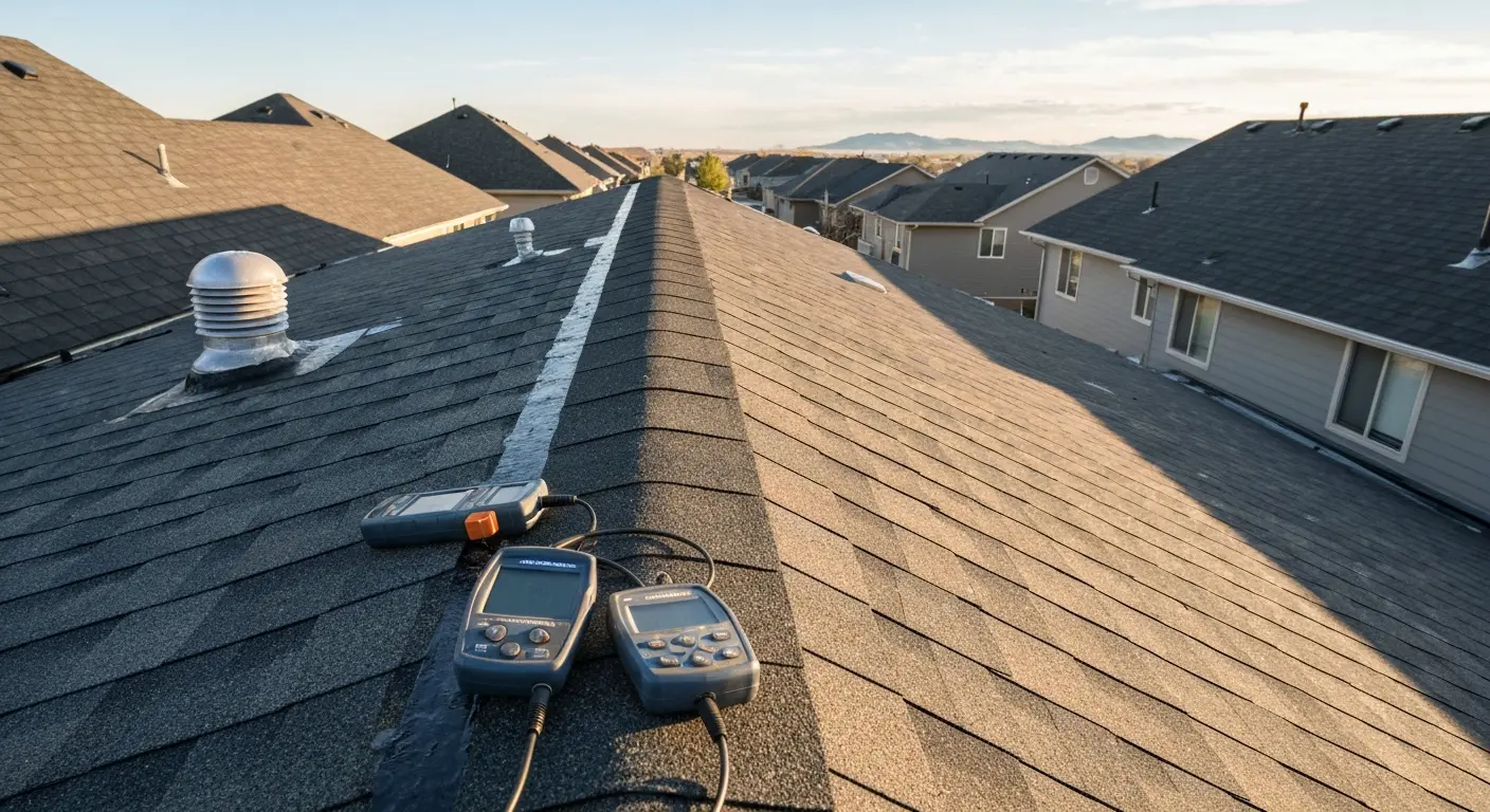 Roof repair work in Willow Park