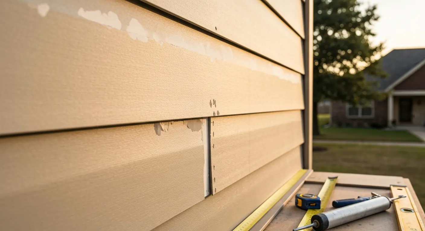 Siding repair work