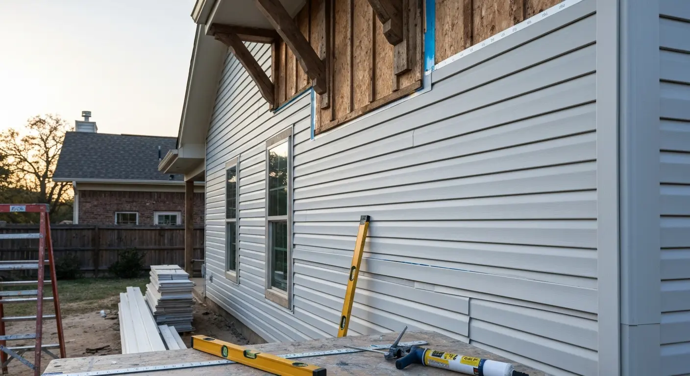 Vinyl siding installation