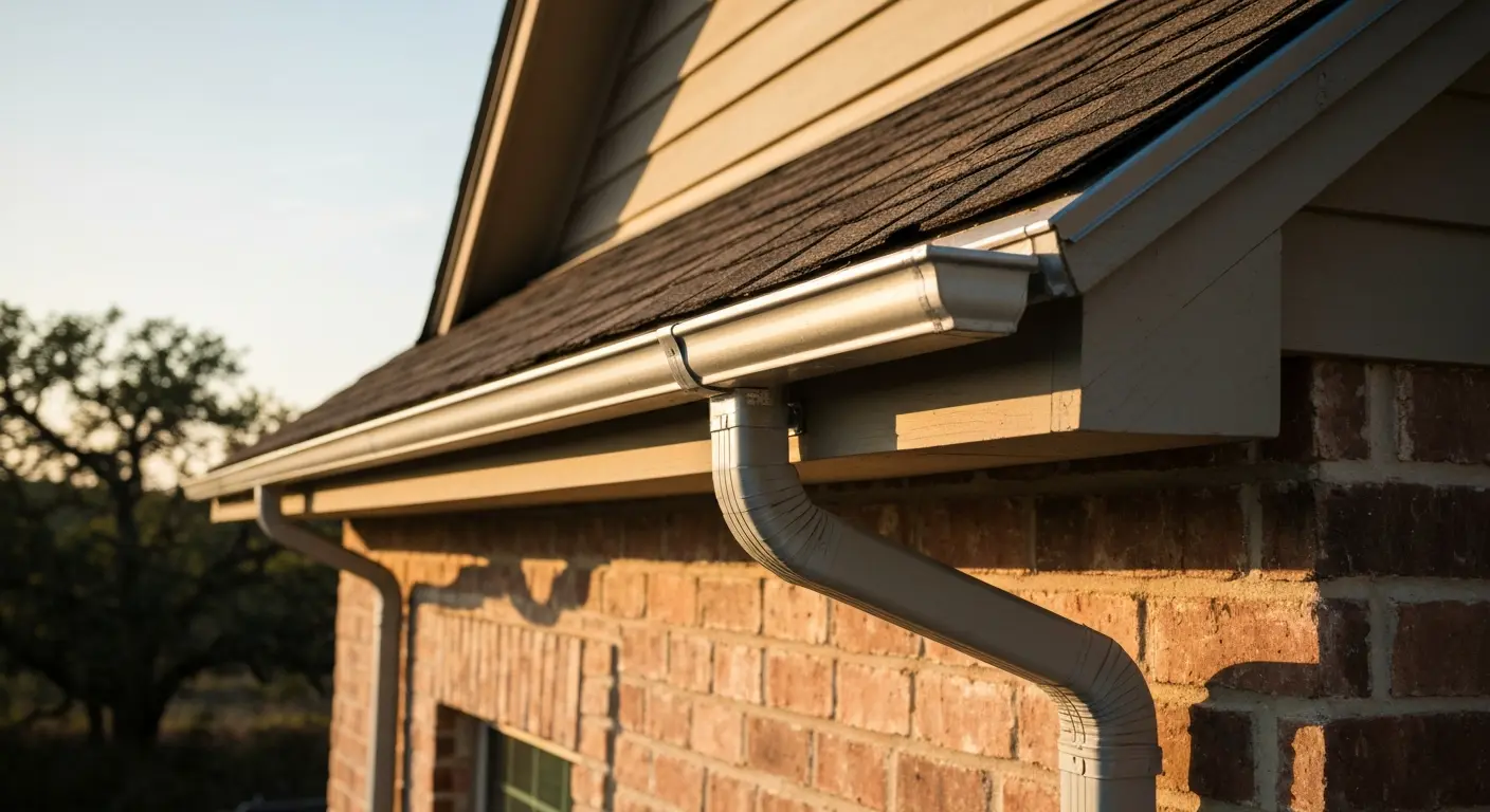 Sectional gutter installation