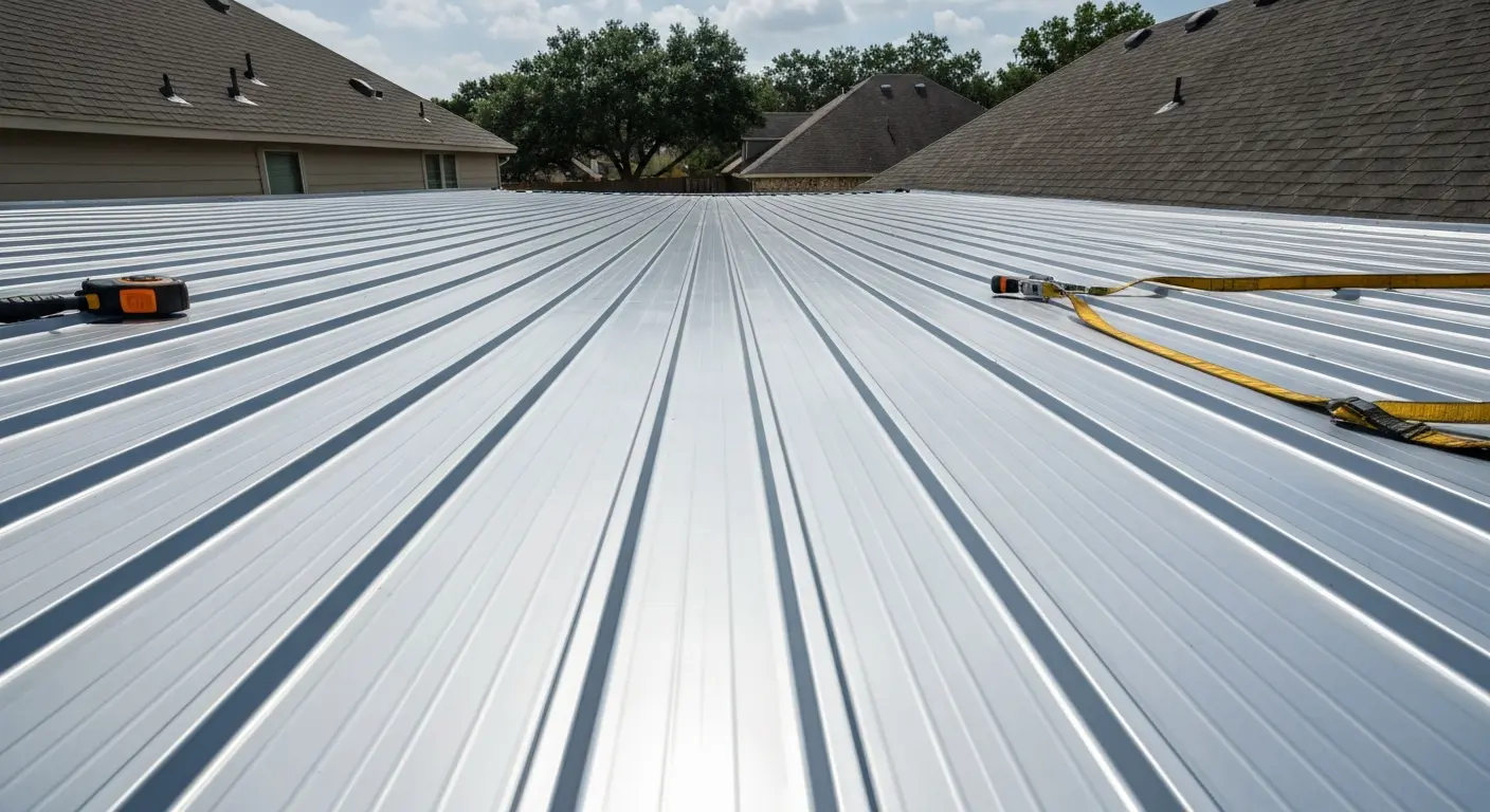 Metal roof installation