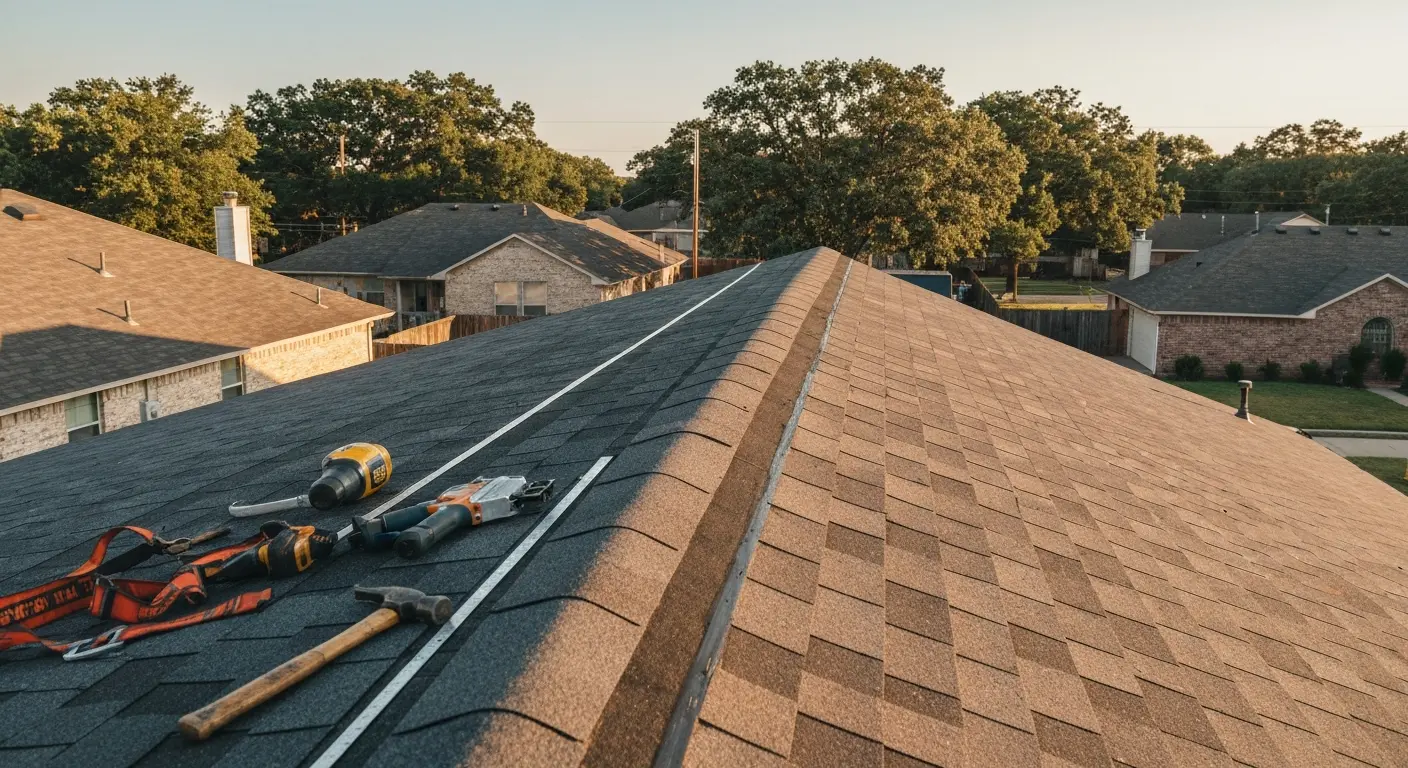Roof repair service in Azle