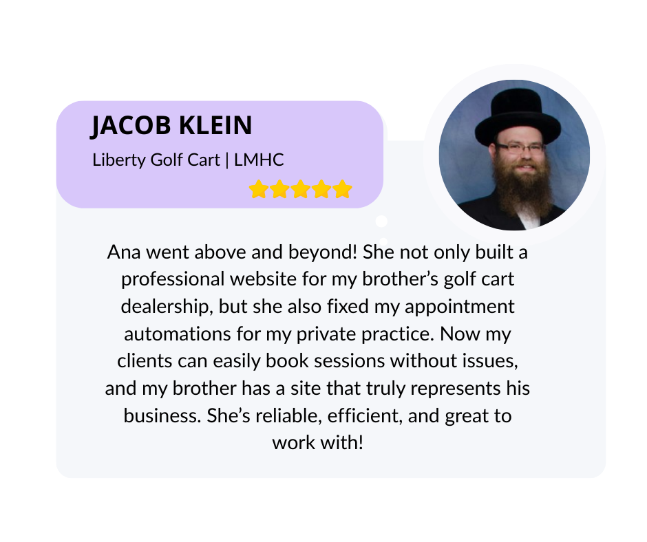 Client testimonial