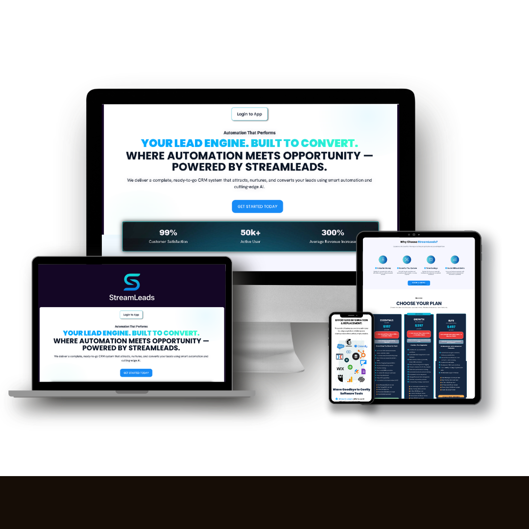 StreamLeads CRM — SaaS Lead Funnel