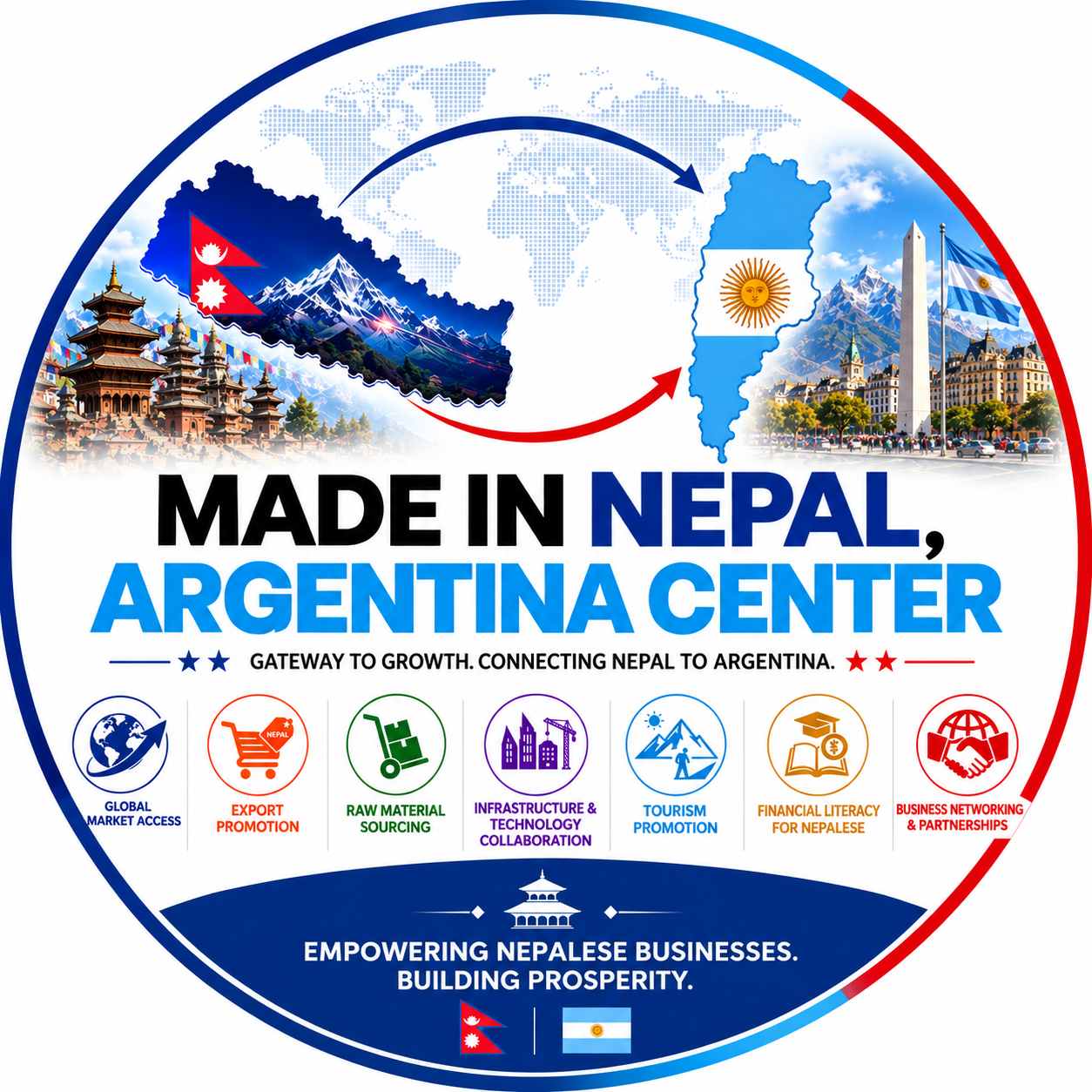 Made in Nepal, Argentina Center logo