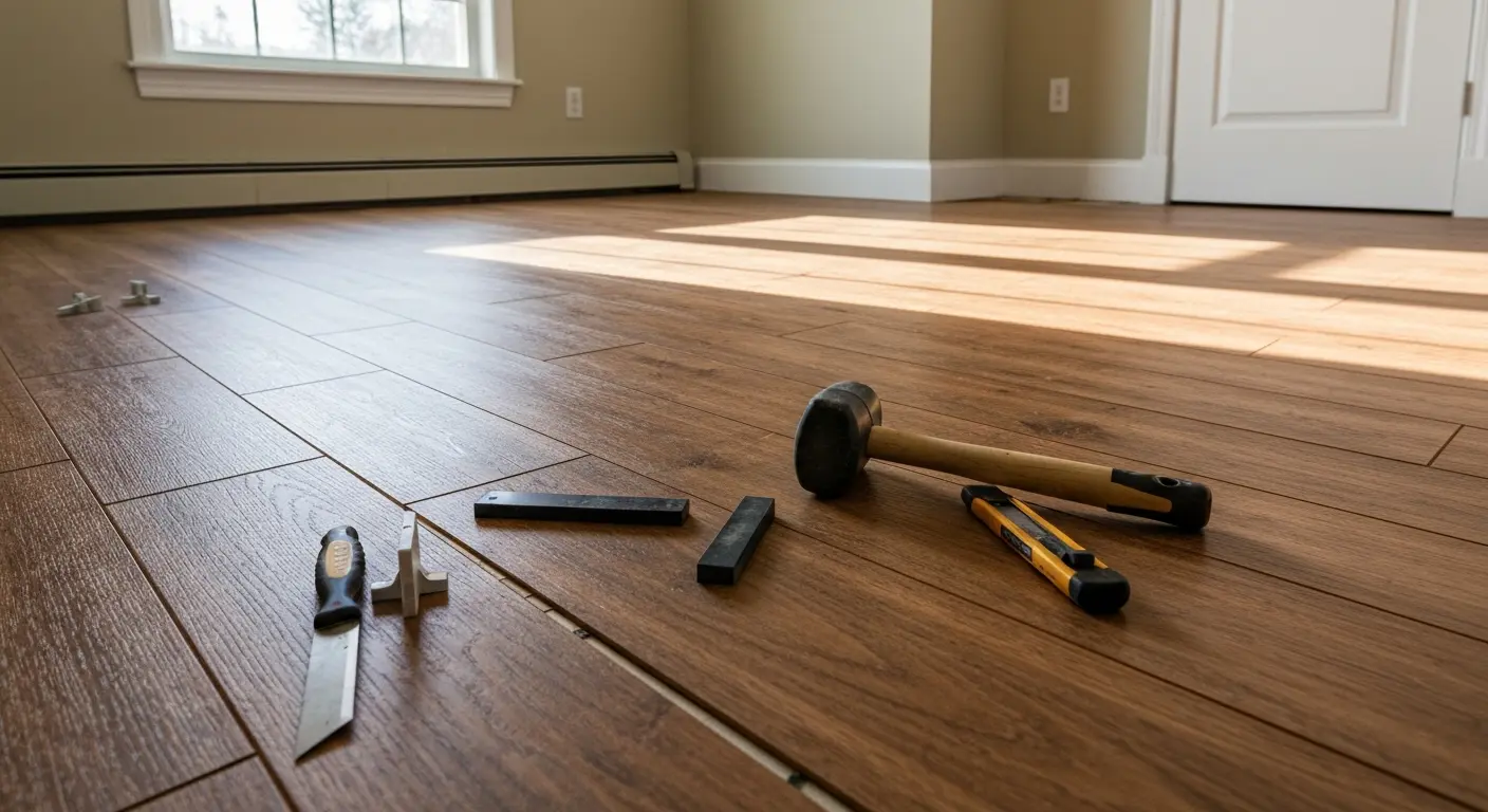Laminate and carpet flooring options