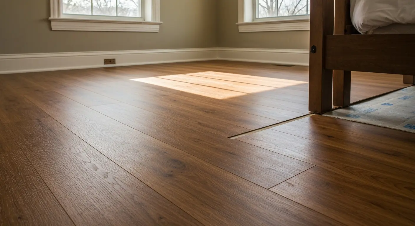 Bedroom vinyl flooring