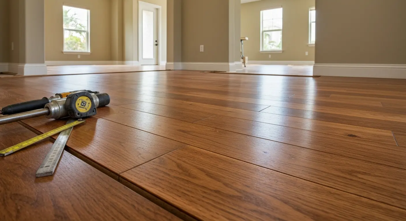 Hardwood flooring installation