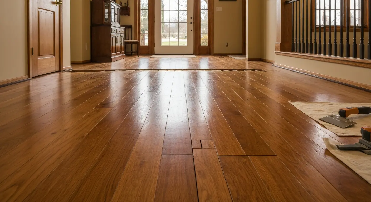 Hardwood flooring installation