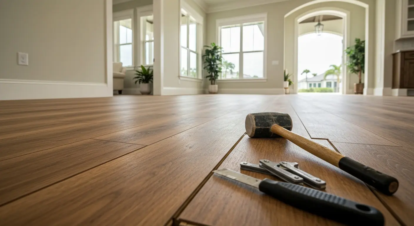Vinyl flooring installation