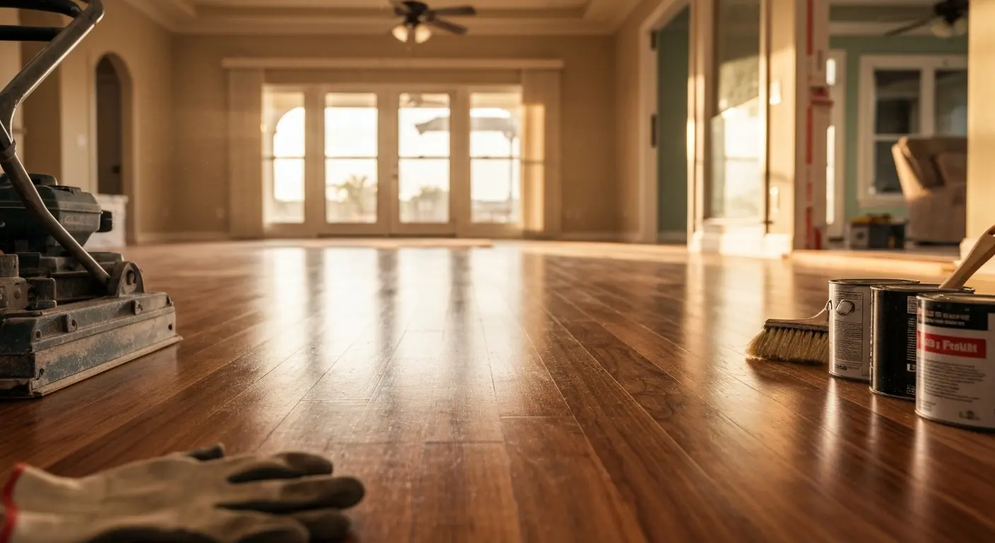 Floor refinishing