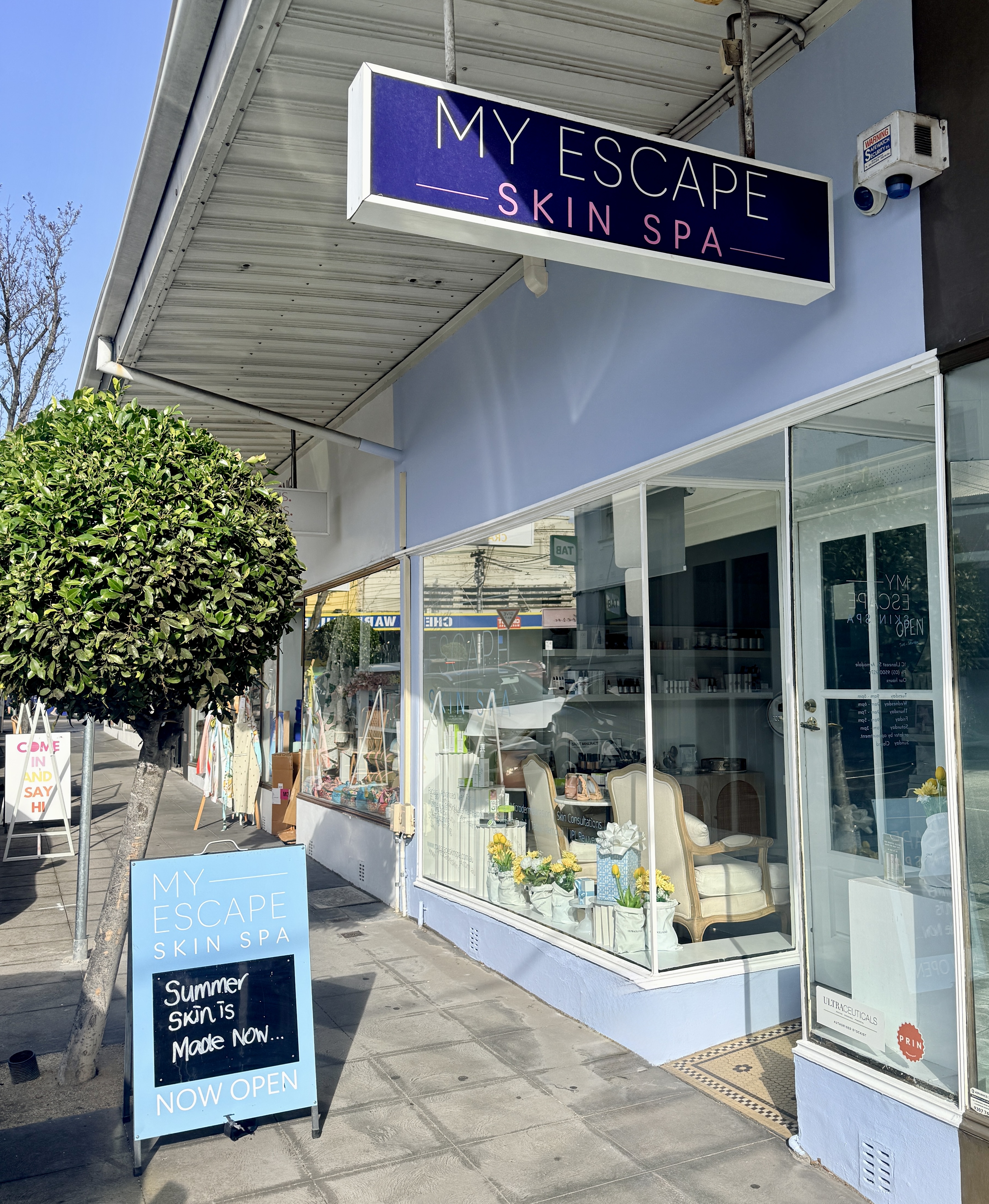 Inside My Escape Skin Spa