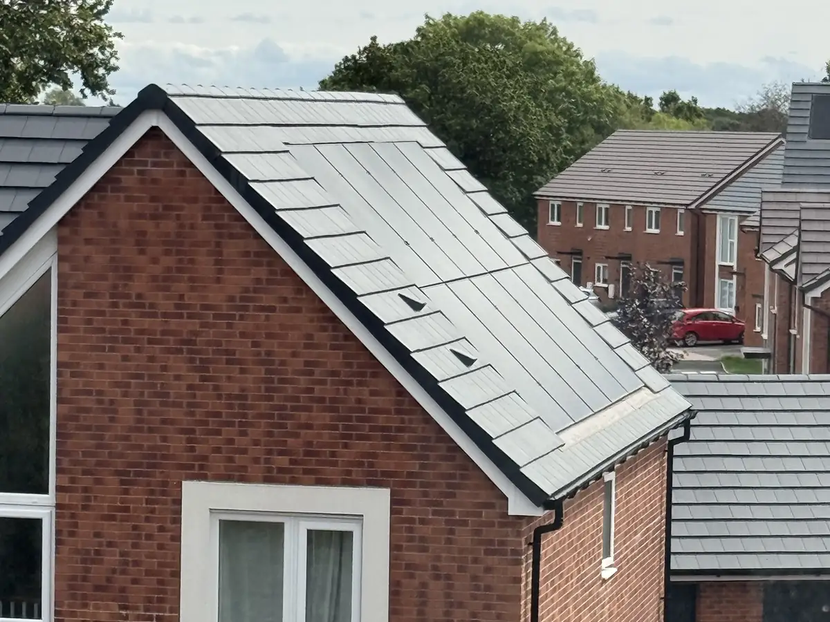 In-roof solar PV panels installed on a new-build home in the West Midlands by CT Electrical